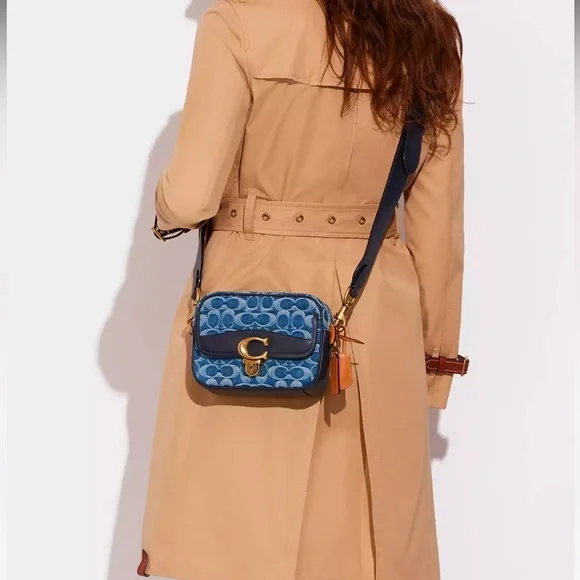 Coach studio camera bag 18 in signature wash denim - Picture 1 of 16